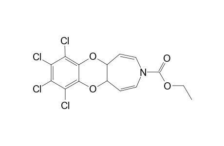 7,8,9,10-Tetrachloro-4,5-azepinobenzodioxoin-N-carboxylic acid ethyl ester