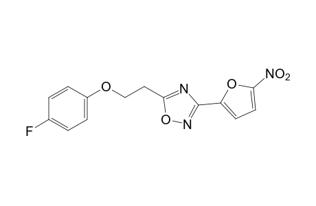 5-[2-(p-fluorophenoxy)ethyl]-3-(5-nitro-2-furyl)-1,2,4-oxadiazole