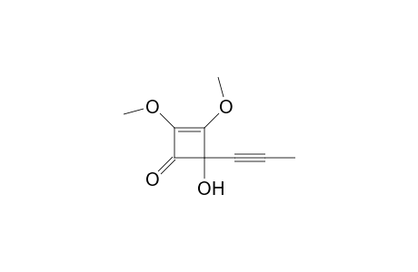 2,3-Dimethoxy-4-oxidanyl-4-prop-1-ynyl-cyclobut-2-en-1-one