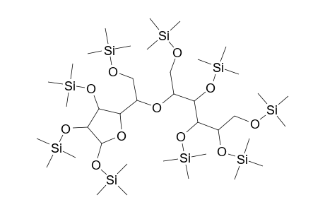 D-Galactitol, 1,2,3,4,6-pentakis-O-(trimethylsilyl)-, anhydride with 1,2,3,6-tetrakis-O-(trimethylsilyl)-.beta.-D-galactofuranose