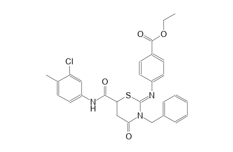 ethyl 4-({(2Z)-3-benzyl-6-[(3-chloro-4-methylanilino)carbonyl]-4-oxotetrahydro-2H-1,3-thiazin-2-ylidene}amino)benzoate
