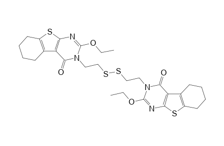 2-Ethoxy-3-[2-[2-(2-ethoxy-4-keto-5,6,7,8-tetrahydrobenzothiopheno[2,3-d]pyrimidin-3-yl)ethyldisulfanyl]ethyl]-5,6,7,8-tetrahydrobenzothiopheno[2,3-d]pyrimidin-4-one