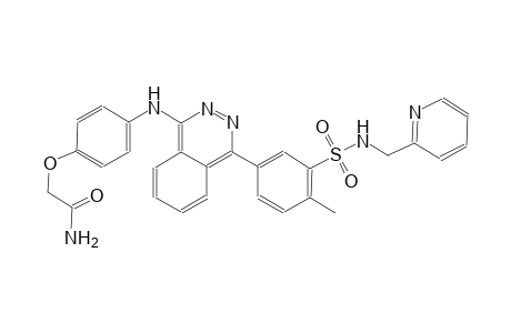 acetamide, 2-[4-[[4-[4-methyl-3-[[(2-pyridinylmethyl)amino]sulfonyl]phenyl]-1-phthalazinyl]amino]phenoxy]-