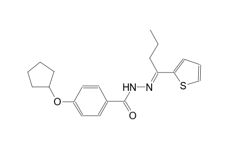 4-(cyclopentyloxy)-N'-[(E)-1-(2-thienyl)butylidene]benzohydrazide