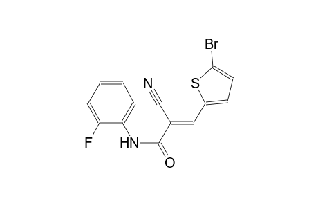(2E)-3-(5-bromo-2-thienyl)-2-cyano-N-(2-fluorophenyl)-2-propenamide