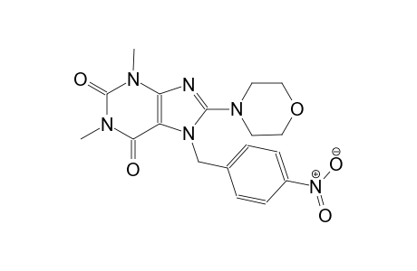 1,3-dimethyl-8-(4-morpholinyl)-7-(4-nitrobenzyl)-3,7-dihydro-1H-purine-2,6-dione