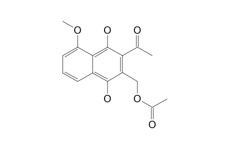 2-ACETOXY-METHYL-3-ACETYL-5-METHOXY-NAPHTHALENE-1,4-DIONE