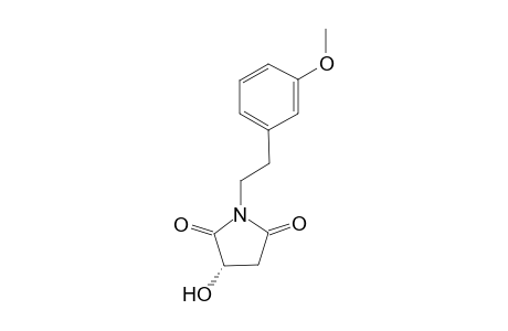(3S)-1-[2-(3-methoxyphenyl)ethyl]-3-oxidanyl-pyrrolidine-2,5-dione