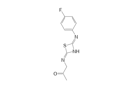 1-[[4-(4-fluoroanilino)-1,3-thiazet-2-ylidene]amino]-2-propanone
