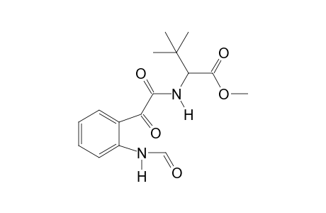 methyl 2-(((2-(formylamino)phenyl)(Oxo)acetyl)amino)-3,3-dimethylbutanoate