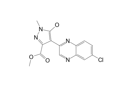 METHYL-4-(6-CHLORO-QUINOXALIN-2-YL)-5-HYDROXY-1-METHYL)-1H-PYRAZOLE-3-CARBOXYLATE