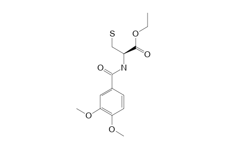 N-(3,4-DIMETHOXYBENZOYL)-L-CYSTEINE-ETHYLESTER
