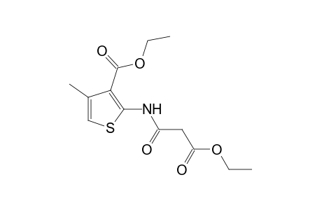 2-(2-carboxyacetamido)-4-methyl-3-thiophenecarboxylic acid, diethyl ester