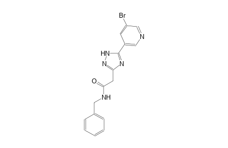 1H-1,2,4-triazole-3-acetamide, 5-(5-bromo-3-pyridinyl)-N-(phenylmethyl)-