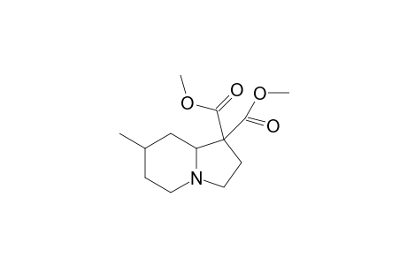 Dimethyl 7-methyl-hexahydroindolizine-1,1-dicarboxylate