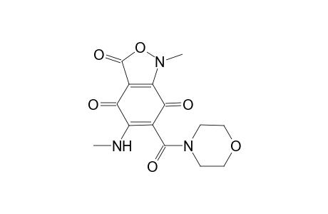 1-Methyl-5-methylamino-3,4,7-trihydrobenzo[1,2-c]isoxazole-3,4,7-trioxo-6-carboxylic acid-(4'-morpholinyl)amide