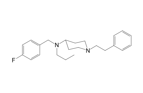 N-(4-Fluorobenzyl)-N-propyl-1-(2-phenylethyl)piperidin-4-amine