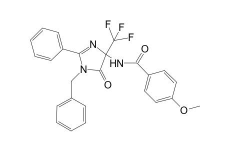 N-[1-benzyl-5-oxo-2-phenyl-4-(trifluoromethyl)-4,5-dihydro-1H-imidazol-4-yl]-4-methoxybenzamide