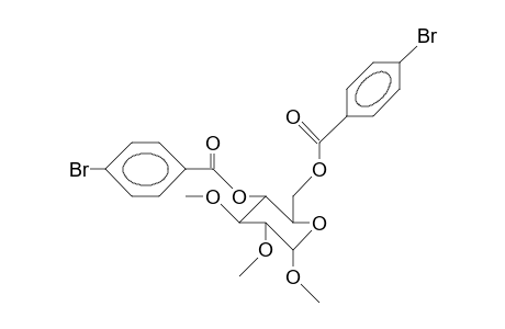 Methyl 4,6-bis(O-[4-bromo-benzoyl])-2,3-di-O-methyl.alpha.-D-glucopyranoside