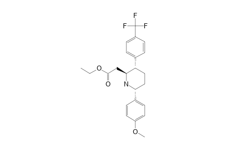 (2SR,3SR,6RS)-[6-(4-METHOXYPHENYL)-3-(4-TRIFLUOROMETHYLPHENYL)-PIPERIDIN-2-YL]-ACETIC-ACID-ETHYLESTER