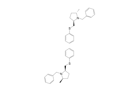 1-BENZYL-2-METHYL-5-(PHENYLTHIOMETHYL)-PYRROLIDINE;(CIS/TRANS)-MIXTURE