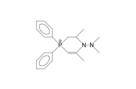 1-Dimethylamino-2,6-dimethyl-4,4-diphenyl-1,2,3,4-tetrahydro-1,4-azaphosphorinium cation