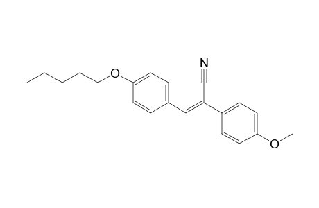 Benzeneacetonitrile, 4-methoxy-.alpha.-[[4-(pentyloxy)phenyl]methylene]-