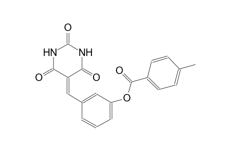 3-[(2,4,6-trioxotetrahydro-5(2H)-pyrimidinylidene)methyl]phenyl 4-methylbenzoate