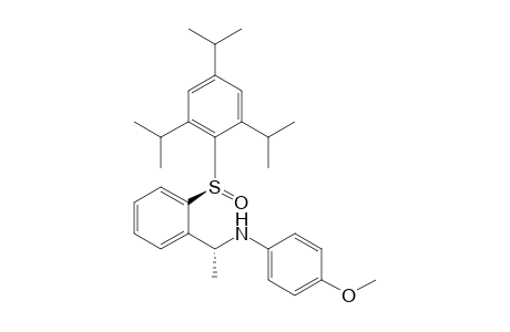 (R*s,S*)/(R*s.R*)-N-(p-Methoxyphenyl)-1-[2-(2,4,6-triisopropylphenylsulfinyl)phenyl]ethylamine