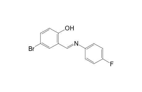 4-bromo-2-[N-(p-fluorophenyl)formimidoyl]phenol