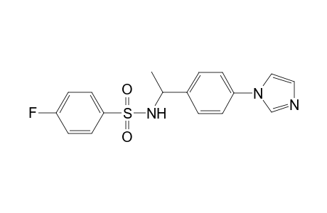 4-Fluoro-N-{1-[4-(1H-imidazol-1-yl)phenyl]ethyl}benzenesulfonamide