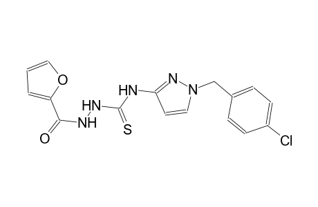 N-[1-(4-chlorobenzyl)-1H-pyrazol-3-yl]-2-(2-furoyl)hydrazinecarbothioamide