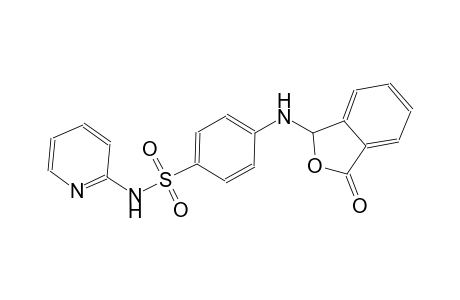 4-[(3-oxo-1,3-dihydro-2-benzofuran-1-yl)amino]-N-(2-pyridinyl)benzenesulfonamide