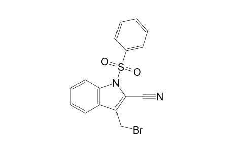 1-Phenylsulfonyl-3-bromomethyl-2-cyanoindole