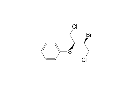 Benzene, [[2-bromo-3-chloro-1-(chloromethyl)propyl]thio]-, (R*,S*)-