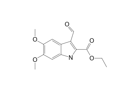ETHYL-3-FORMYL-5,6-DIMETHOXYINDOLE-2-CARBOXYLATE