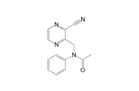 2-Cyano-3-(N-acetyl-N-anilinomethyl)pyrazine