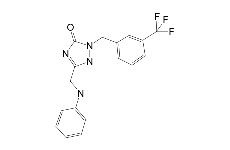 5-[(Phenylamino)methyl]-2-{[3-(trifluoromethyl)phenyl]methyl}-1H-1,2,4-triazol-3-one