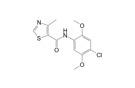5-Thiazolecarboxamide, N-(4-chloro-2,5-dimethoxyphenyl)-4-methyl-