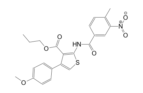propyl 4-(4-methoxyphenyl)-2-[(4-methyl-3-nitrobenzoyl)amino]-3-thiophenecarboxylate