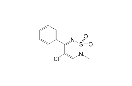 2-Methyl-5-phenyl-4-chloro-1,2,6-thiadiazine - 1,1-dioxide