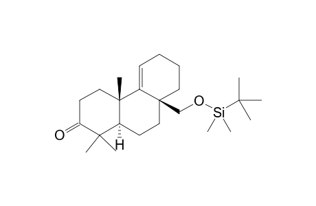 (+/-)-(4aS,8aS,10aR)-8a-((tert-Butyldimethylsilyloxy)methyl)-1,1,4a-trimethyl-3,4,4a,6,7,8,8a,9,10,10a-decahydrophenanthren-2(1H)-one