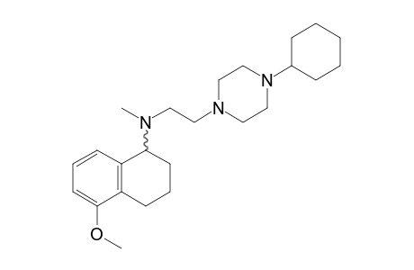 (+/-)-4-Cyclohexyl-1-[N-(5-methoxy-1,2,3,4-tetrahydronaphthalen-1-yl)-N-methyl-2-aminoethyl]piperazine