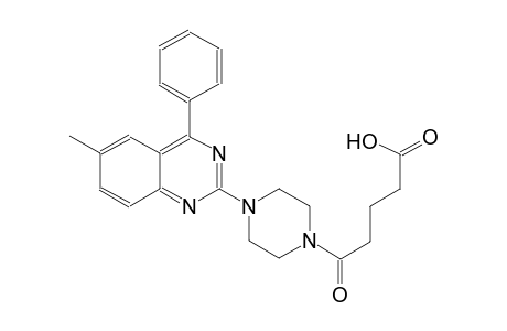 1-piperazinepentanoic acid, 4-(6-methyl-4-phenyl-2-quinazolinyl)-delta-oxo-