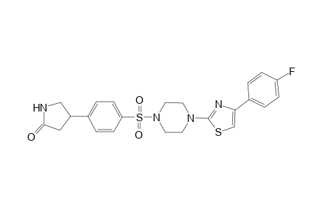 2-Pyrrolidinone, 4-[4-[[4-[4-(4-fluorophenyl)-2-thiazolyl]-1-piperazinyl]sulfonyl]phenyl]-