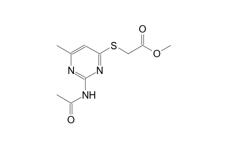 acetic acid, [[2-(acetylamino)-6-methyl-4-pyrimidinyl]thio]-, methyl ester