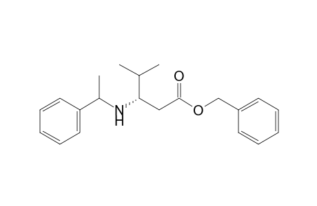 Benzyl (3S)-4-methyl-3-[(1'-phenylethyl)amino]pentanoate