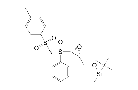 (R)-(-)-S-[trans-3-(tert-Butyldimethylsilyloxymethyl)oxiran-2-yl)-S-phenyl-N-(p-tolylsulfonyl)sulfoximine