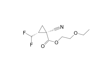 (1R,2R)-Ethoxyethyl 1-cyano-2-(difluoromethyl)cyclopropanecarboxylate