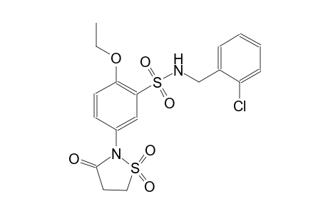 benzenesulfonamide, N-[(2-chlorophenyl)methyl]-5-(1,1-dioxido-3-oxo-2-isothiazolidinyl)-2-ethoxy-